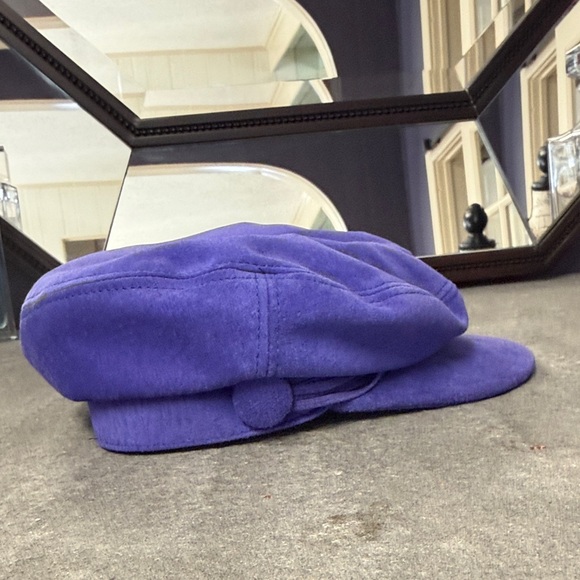 Suede Purple Women's Hat - Picture 10 of 12